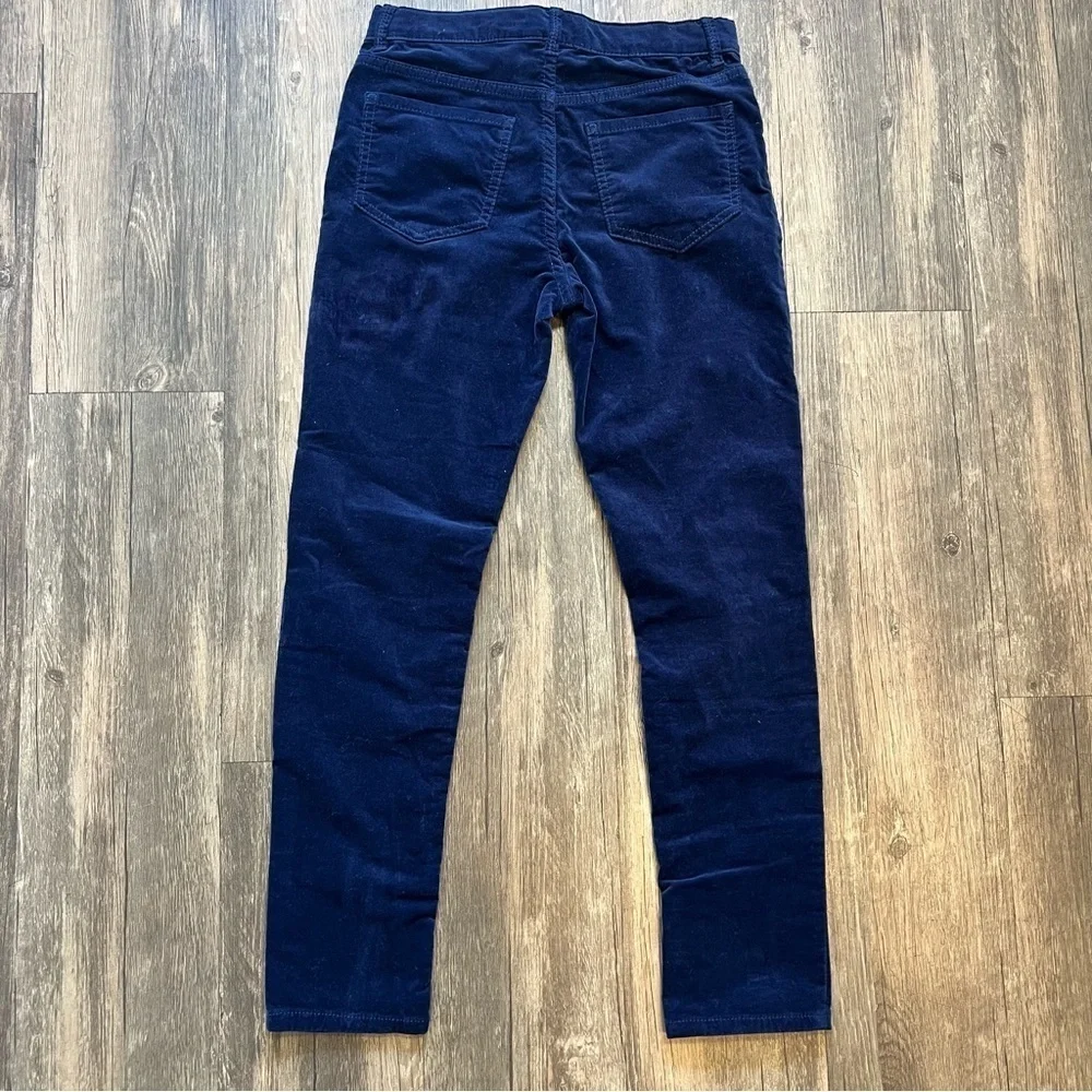 OshKosh B’Gosh Kids Velvet Navy Blue Adjustable Waist Pants Trousers Size 10